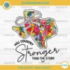 Hill Country Strong Floral PNG with Bow – Stronger Than The Storm Texas Design