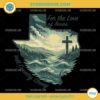 Hill Country Strong PNG with Texas flood scene and cross