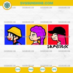 Huntrix Avatars SVG – KPop Demon Hunters Cartoon Headshots