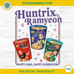 Huntrix Ramyeon PNG – KPop Demon Hunters Cup Noodle Clipart