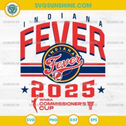 Indiana Fever 2025 SVG WNBA Commissioner’s Cup Digital Design