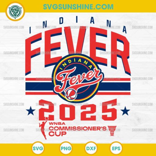 Indiana Fever 2025 SVG WNBA Commissioner’s Cup Digital Design