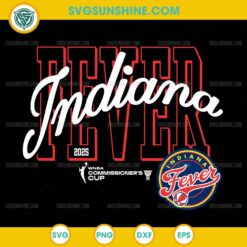 Indiana Fever 2025 SVG digital design for WNBA Commissioner’s Cup