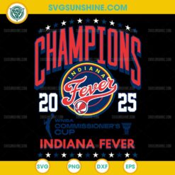 Indiana Fever 2025 Victory SVG WNBA Champions Design