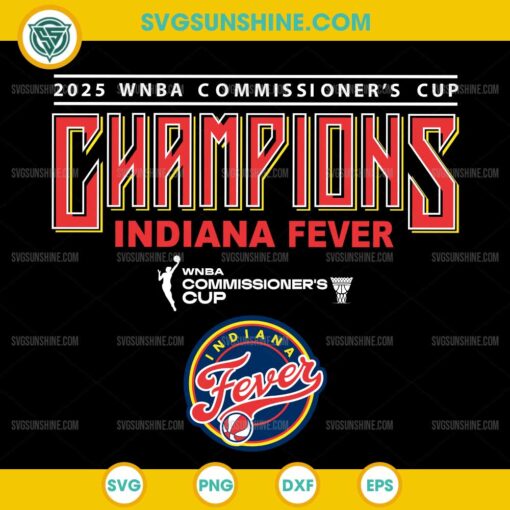 Indiana Fever 2025 WNBA Champions SVG digital file