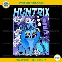 KPop Demon Hunters Tiger PNG – Cute Derpy Huntrix Cat