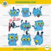 Kawaii Blue Tiger PNG – Derpy Tiger from KPop Hunters
