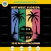 Key West Florida Family RV Vacation 2025 SVG Retro Camper