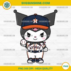 Kuromi Houston Astros PNG Baseball Clipart