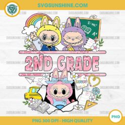 Labubu 2nd Grade PNG Bunny School Design