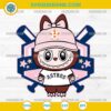 Labubu Houston Astros SVG baseball clipart