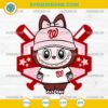 Labubu Washington Nationals SVG – Cute Baseball Girl Character