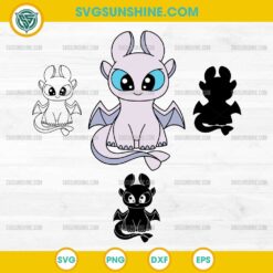 Light Fury SVG from How to Train Your Dragon