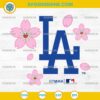 Los Angeles Dodgers Cherry Blossom SVG digital design