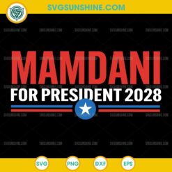 Mamdani For President 2028 SVG US Election Design