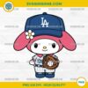 My Melody LA Dodgers PNG – Cute baseball clipart for Cricut and sublimation