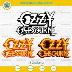 Ozzy Osbourne Logo SVG Bundle – 3 Rock Band Designs for Cricut