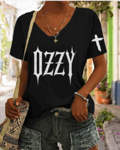 Ozzy Osbourne SVG Set with Spiked Logo and Cross