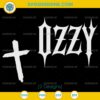 Ozzy Osbourne SVG Set with Spiked Logo and Cross