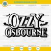 Ozzy Osbourne SVG with Epic Bat Logo Design