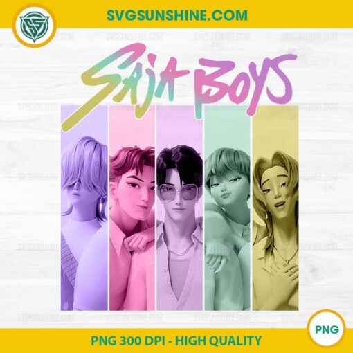 Pastel Saja Boys PNG – KPop Character Panel Clipart