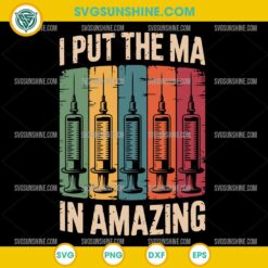 Retro syringe MA in Amazing SVG for Medical Assistant