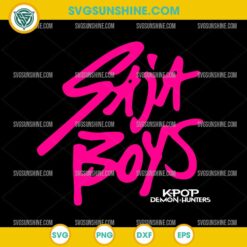 Saja Boys Text SVG – KPop Demon Hunters Graffiti Logo