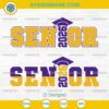 Senior 2026 SVG Graduation Cap Varsity Style