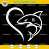 Shark Heart SVG for Shark Lovers