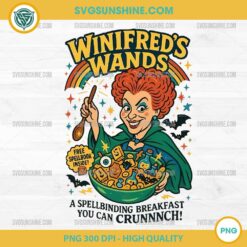 Winifred Halloween Cereal PNG – Winifred’s Wands Funny Witchy Food Clipart