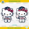 Hello Kitty Atlanta Braves PNG bundle – cute baseball clipart set for Cricut and sublimation
