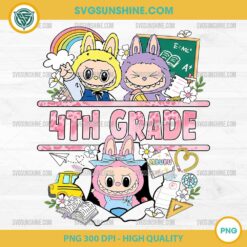 Labubu 4th Grade PNG Bunny School Design
