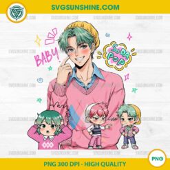 Baby Saja Soda Pop PNG – Cute K-Pop Character Digital Art