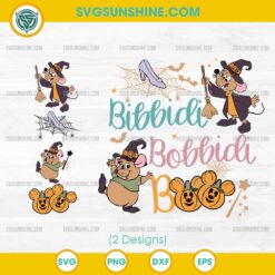 Bibbidi Bobbidi Boo Halloween SVG – Disney Mouse Pumpkin Clipart PNG DXF EPS