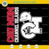 CSU Mom SVG Channel Islands Dolphin Logo PNG DXF EPS