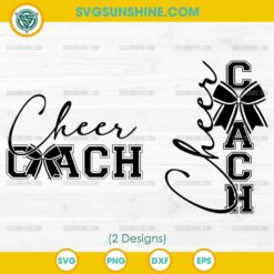 Cheer Coach SVG with Bow Design