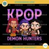 Chibi Huntrix Noodle PNG – Mira, Rumi & Zoey from KPop Demon Hunters Digital Art Download