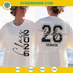 Class of 2026 SVG Bundle Front and Back Shirt Design