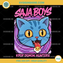 Derpy Tiger Saja Boys PNG – KPop Demon Hunters Blue Cat Character