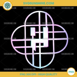 Doodle Huntrix PNG – Pastel Gradient K-Pop Girl Group Logo