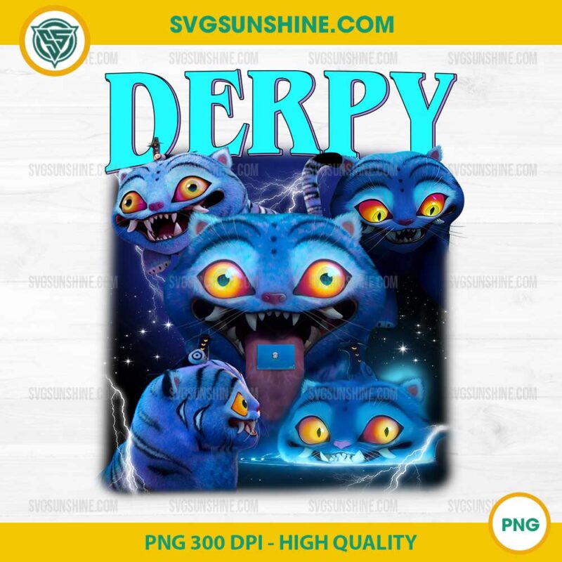 Electric Derpy Tiger PNG – Blue Tiger Character Collage from KPop Demon ...