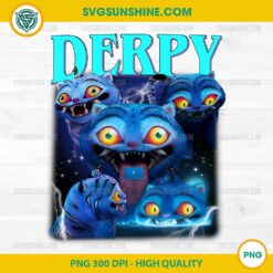 Electric Derpy Tiger PNG – Blue Tiger Character Collage from KPop Demon Hunters – 300 DPI Transparent Background