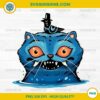Fierce Derpy Tiger PNG – Blue Tiger with Crow from KPop Demon Hunters – 300 DPI