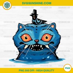 Fierce Derpy Tiger PNG – Blue Tiger with Crow from KPop Demon Hunters – 300 DPI
