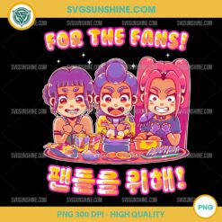 For The Fans Chibi Huntrix PNG – Cute KPop Demon Hunters Clipart