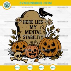 Funny Halloween Tombstone SVG