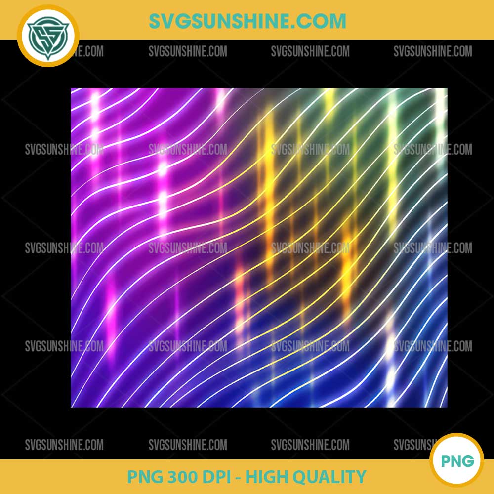 Golden Honmoon PNG – K-Pop Demon Hunters Neon Wave Digital Background