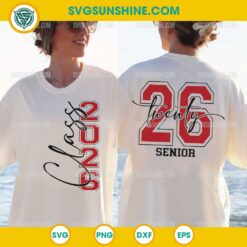 Graduation Shirt SVG 2026 Front and Back Red Design