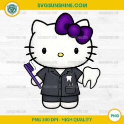 Hello Kitty Dentist PNG Cute Dental Hygienist Clipart 300 DPI