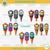 Horror Ice Cream PNG Scary Movie Characters Popsicle Clipart 5 Designs